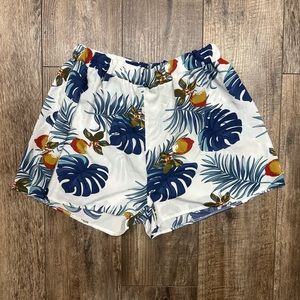 Summer palm print shorts